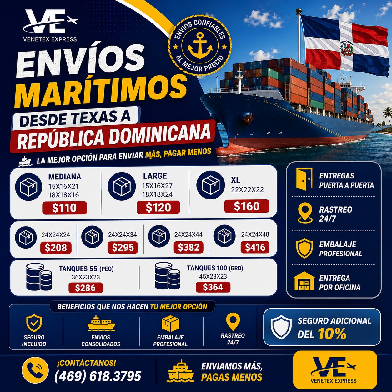Tarifas Marítimas República Dominicana
