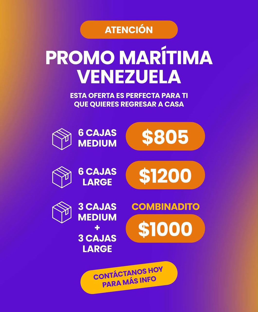 Promo Marítima Regreso a Casa Venezuela