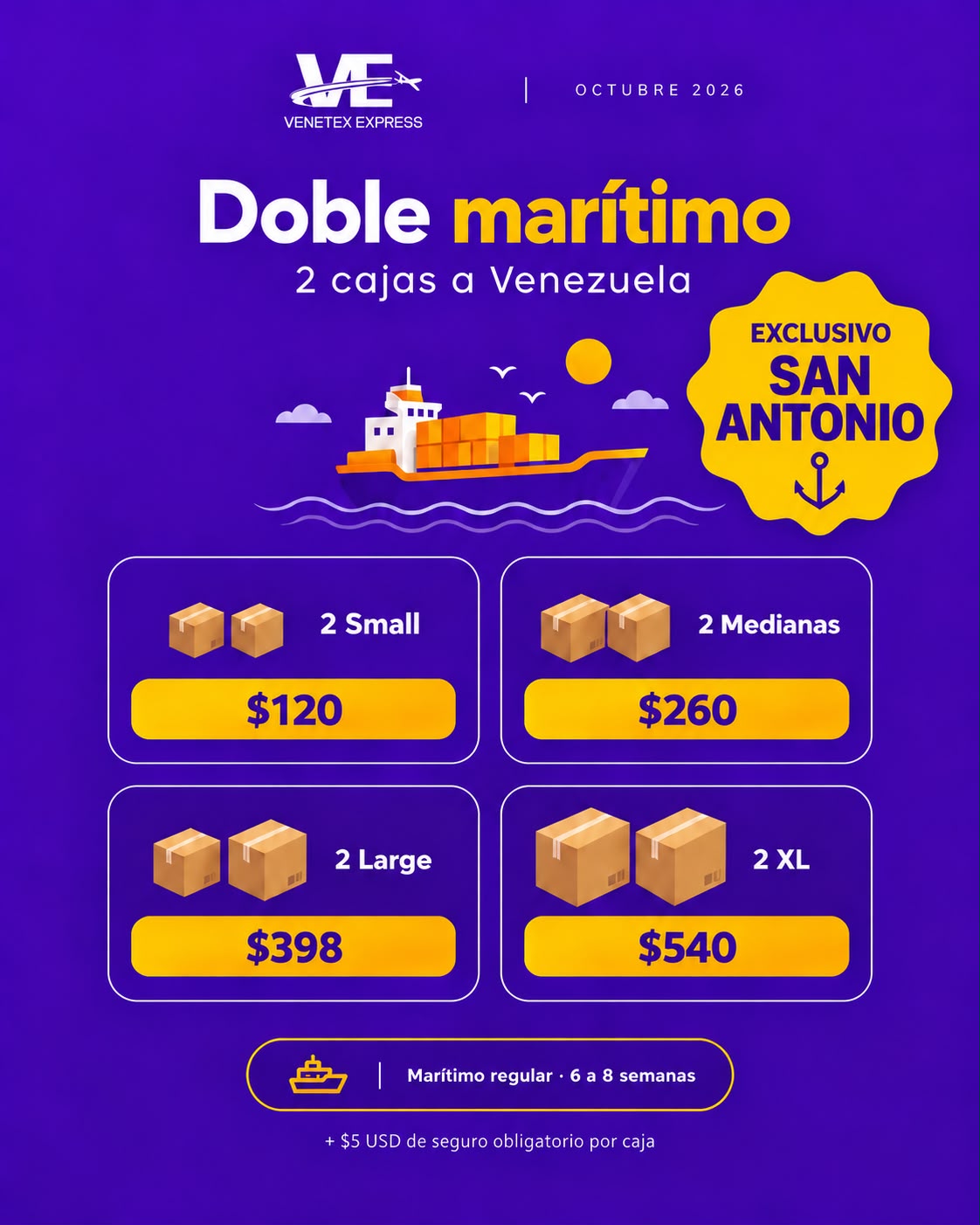 Doble Marítimo Exclusivo San Antonio