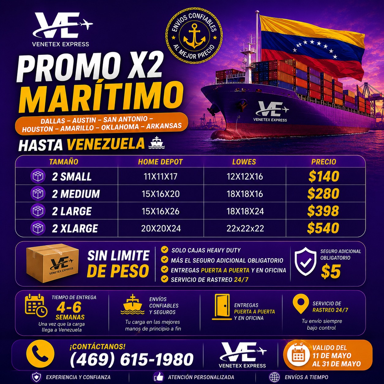 Promo X2 Marítimo Venezuela